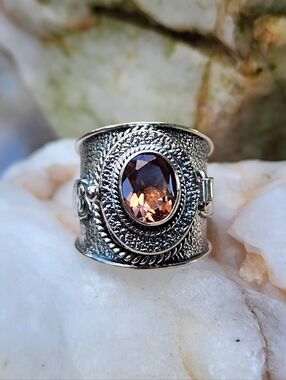 Sterling Silver 925 Poison Ring Alexandrite